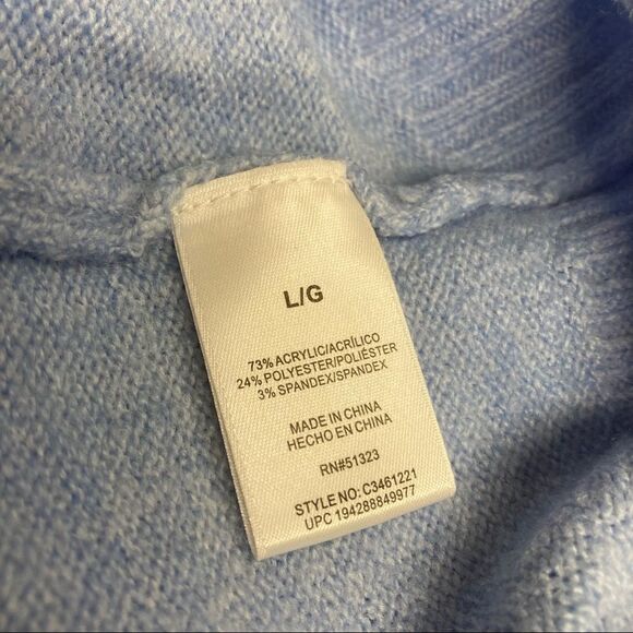 VINCE CAMUTO‎ Women’s Sweater, Marine Blue Size Large Oversized - Picture 12 of 13